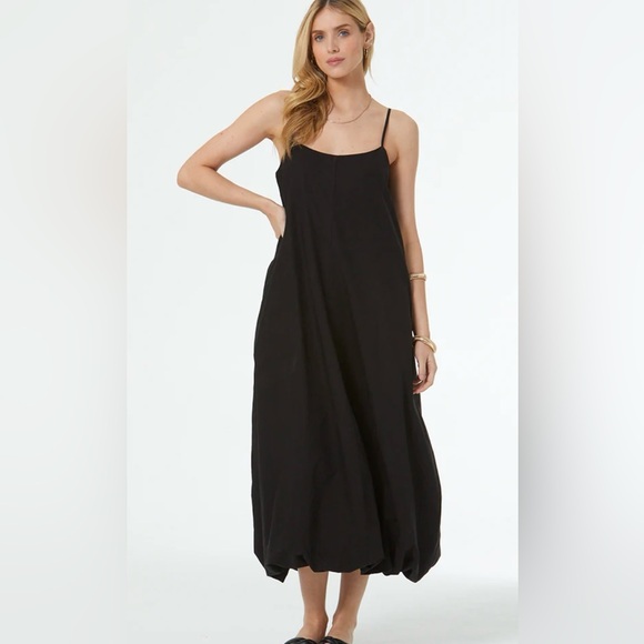YOUNG FABULOUS & BROKE Melv Bubble Hem Midi Dress | size small - Picture 1 of 7